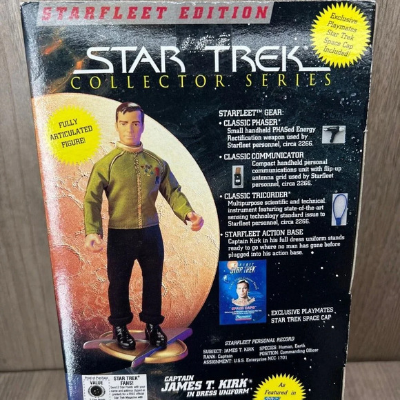 Star Trek Collector Series Capt. James T. Kirk Starfleet Edition-Playmates Toys - Picture 7 of 10